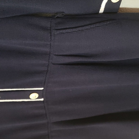 St. John Navy Blue Sailor Dress - Size 12 - Picture 4 of 7